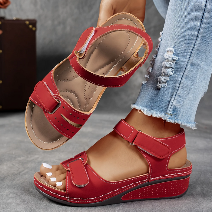 Rae | Women's Platform Cushioned Wedge Sandals