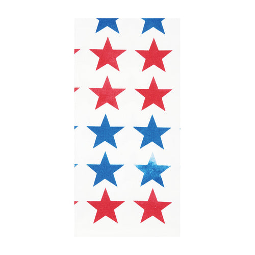 A Red, White & Pow Printed Kitchen Towel.