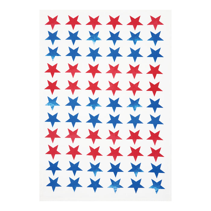 A Red, White & Pow Printed Kitchen Towel.