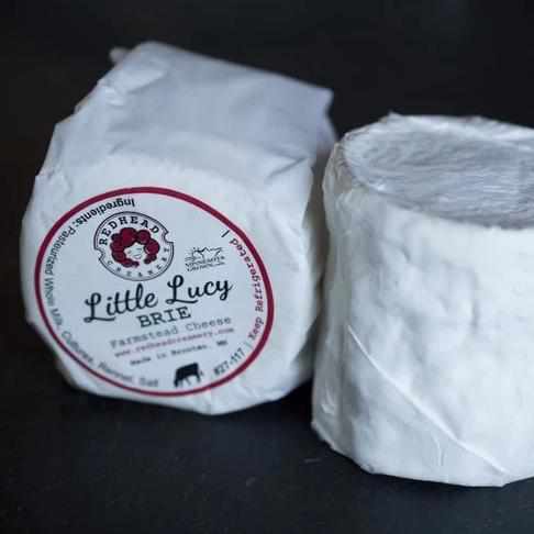 Redhead Creamery Little Lucy Brie ~ 6oz Wheel