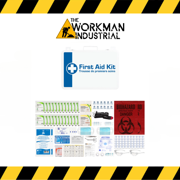 Redi-Medic WorkSafeBC Basic First Aid Kit in a Metal case.
