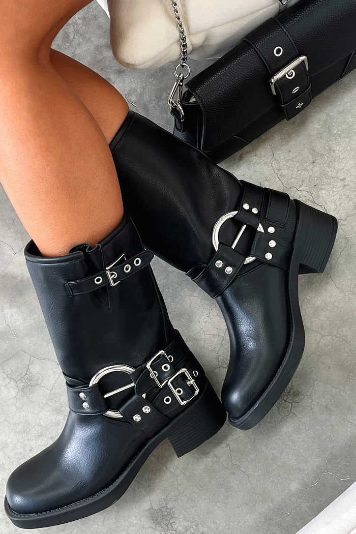 Rhea™ | Women's Black Short Boots