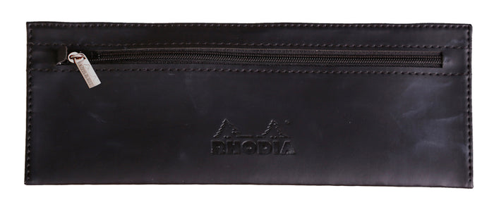 Rhodia - Flat Leather Pencil Case