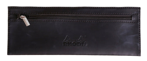 Rhodia - Flat Leather Pencil Case