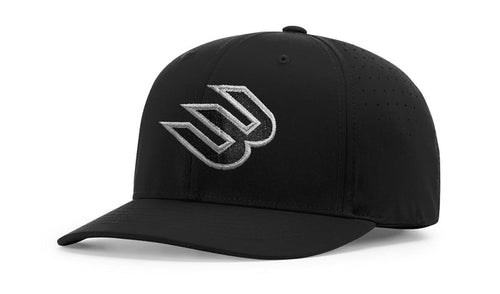 Richardson 743 Black 6-Stitch Performance Ignite LT Umpire Hat (Big West)