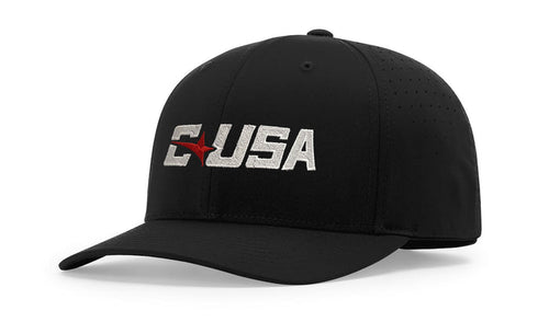 Richardson 753 Black 8-Stitch Performance Ignite LT Umpire Hat (C-USA)