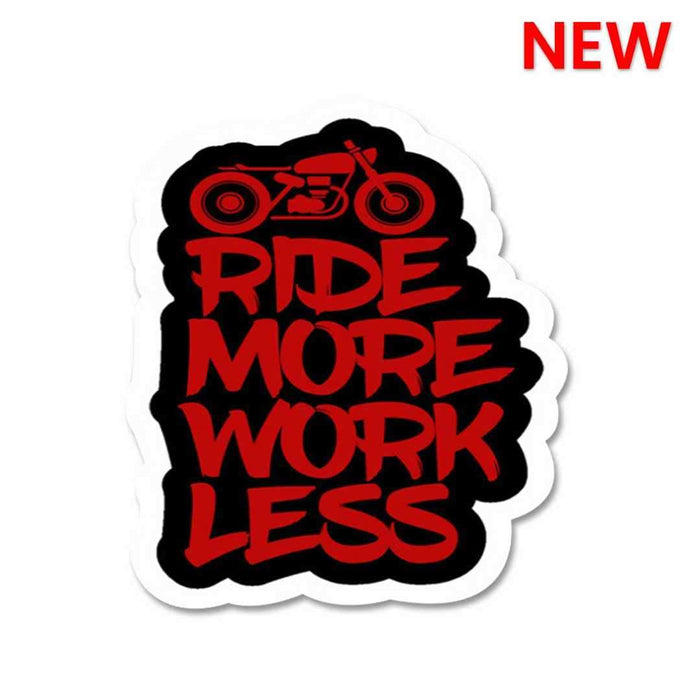 RIDE MORE WORK LESS Sticker - Stickers | STICK IT UP