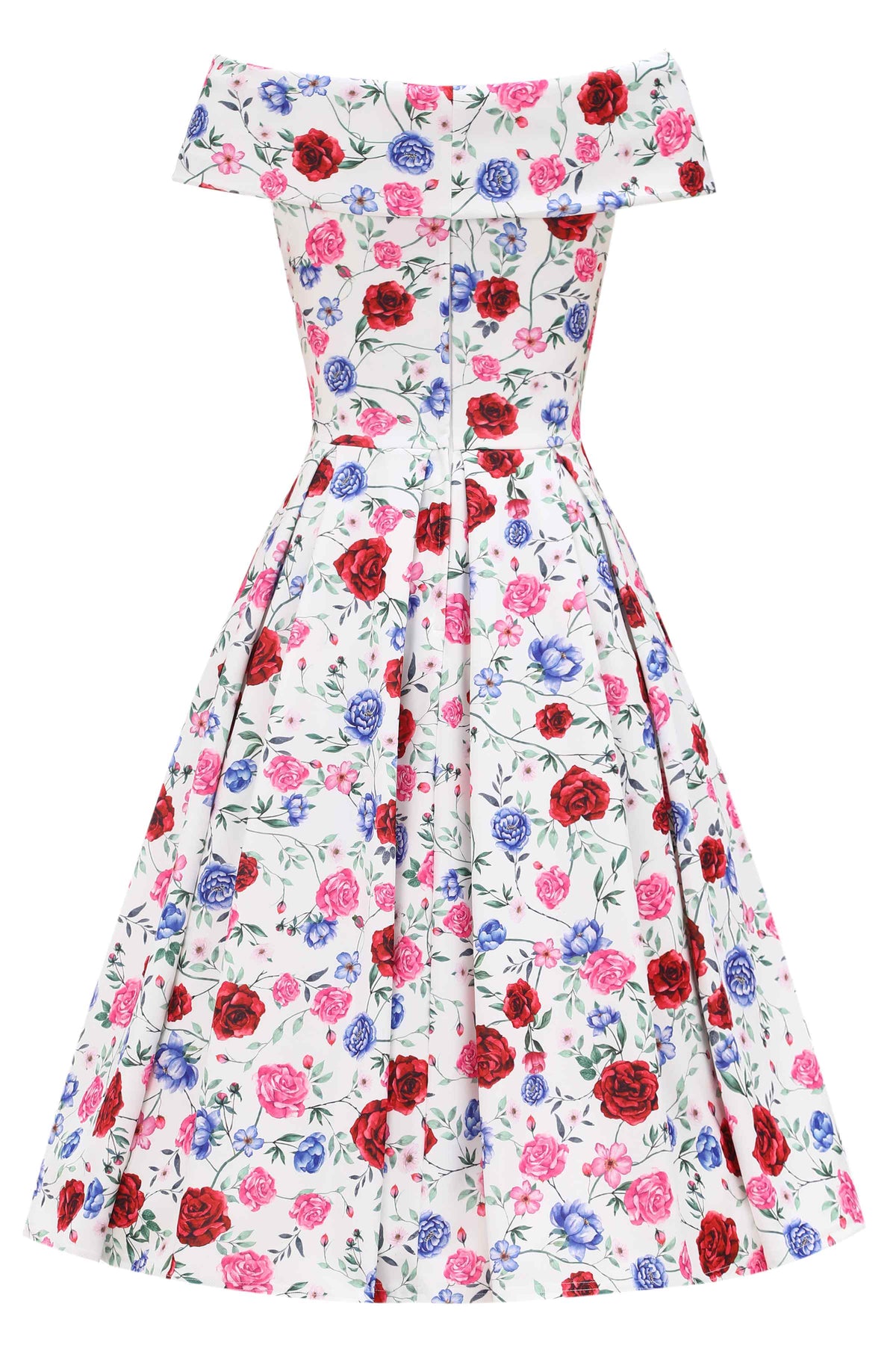 Beverly Rose Off Shoulder Dress In White