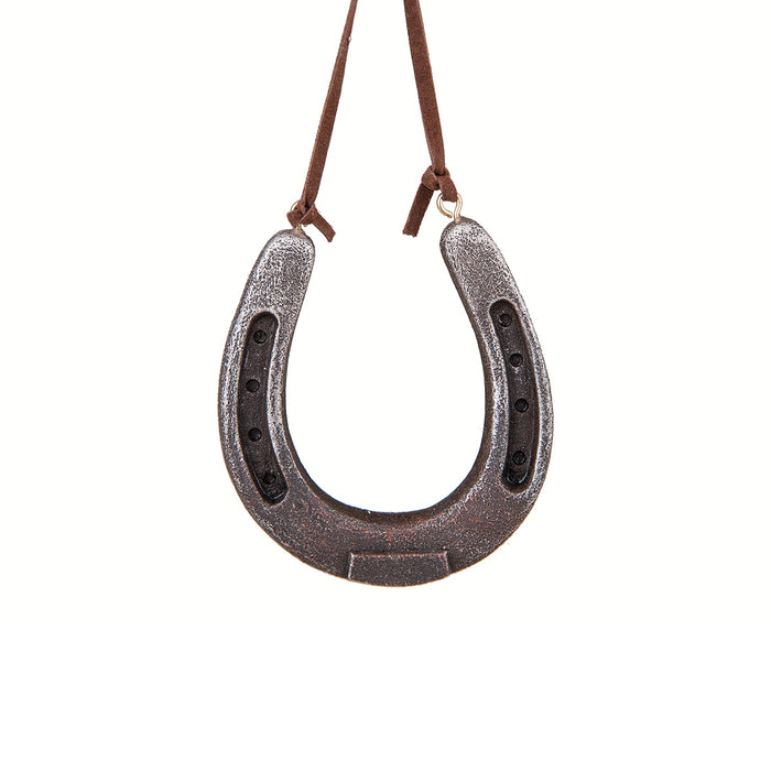 A Rusty Horseshoe Ornament.