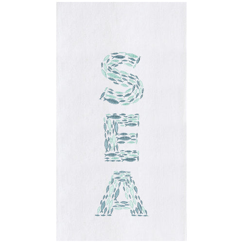A Sea Flour Sack Kitchen Towel.