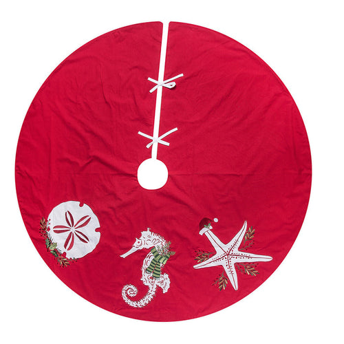 A Sea Life Christmas Tree Skirt.