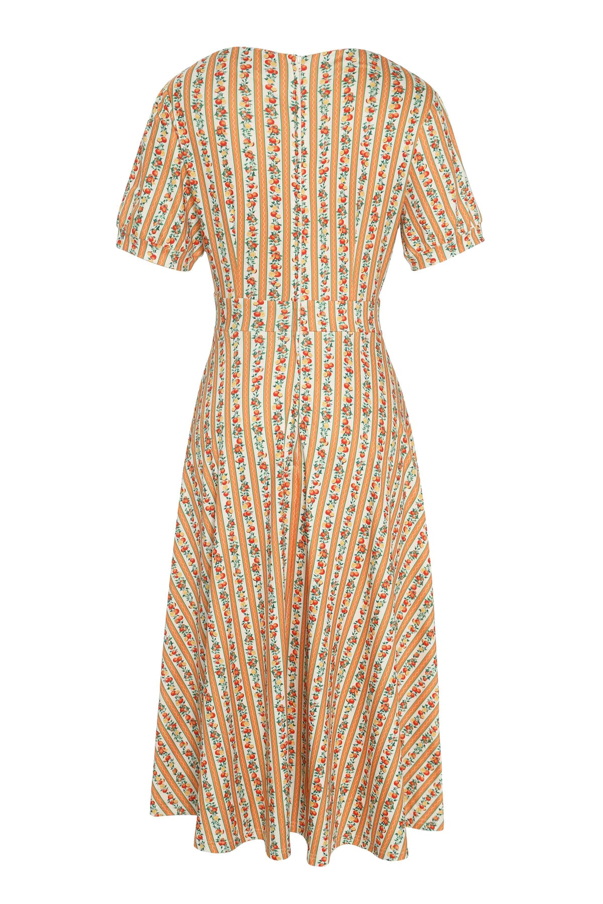 Julia Sicilian Orange Midi Dress