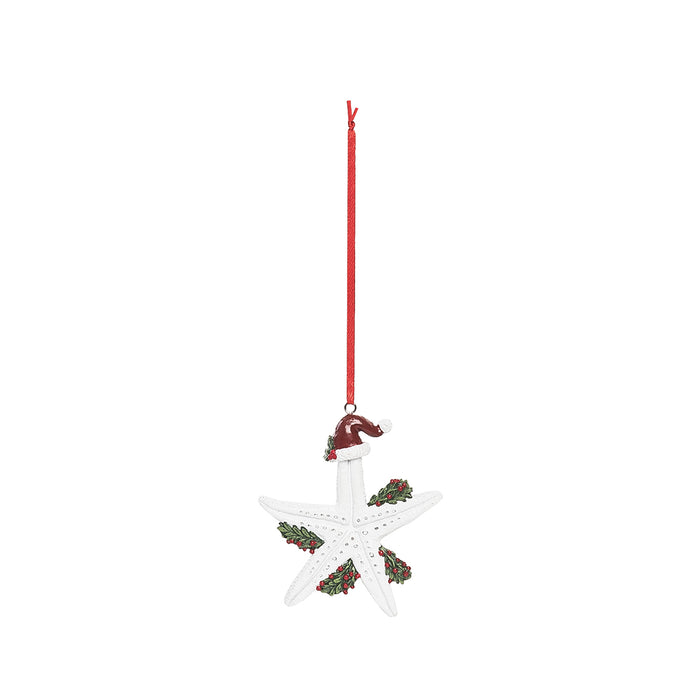 A Silver Sea Star Ornament.