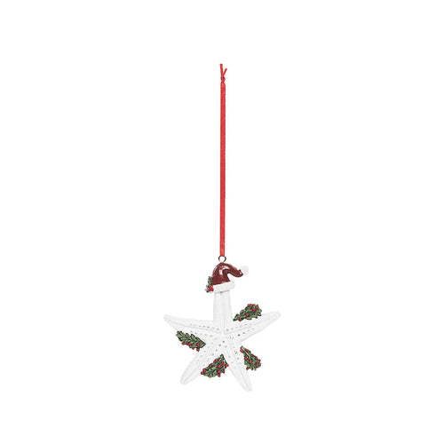 A Silver Sea Star Ornament.