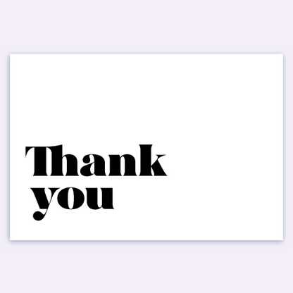 Simple thank you Card