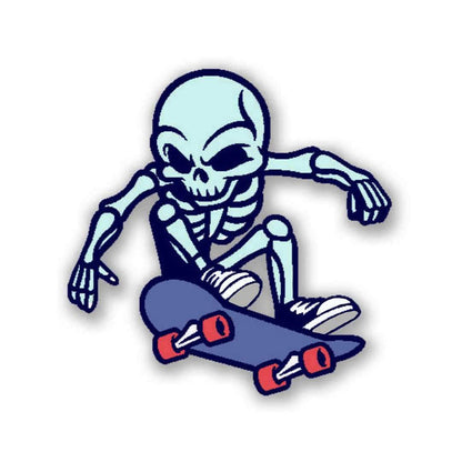 Skating Skull Sticker - Stickers | STICK IT UP