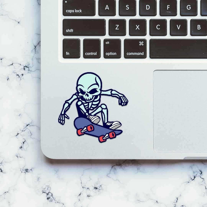 Skating Skull Sticker - Stickers | STICK IT UP