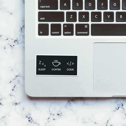 Sleep Coffee Code Sticker - Stickers | STICK IT UP