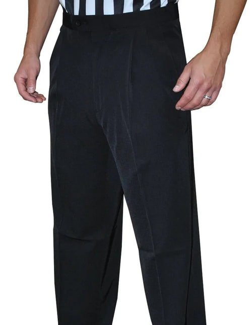 Smitty Polyester Pleated Basketball Referee Pants with Slash Pockets