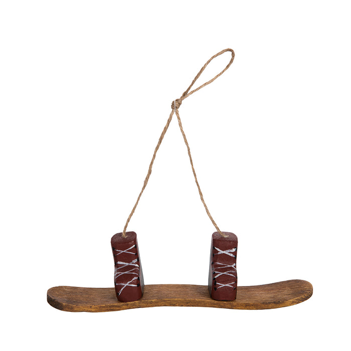 A Snowboard Ornament.