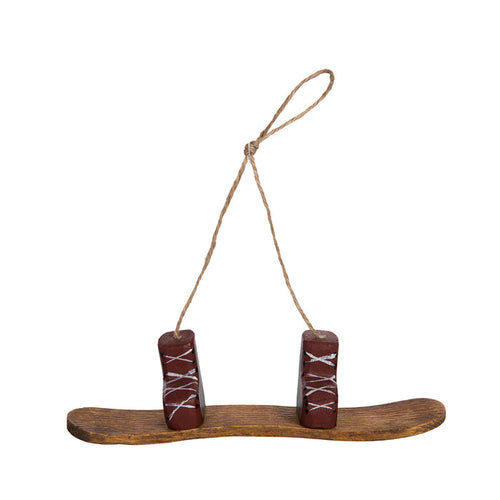 A Snowboard Ornament.