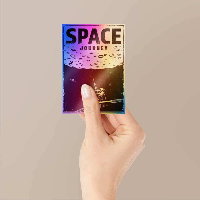 Space Journey Holographic Stickers - Holographic stickers | STICK IT UP