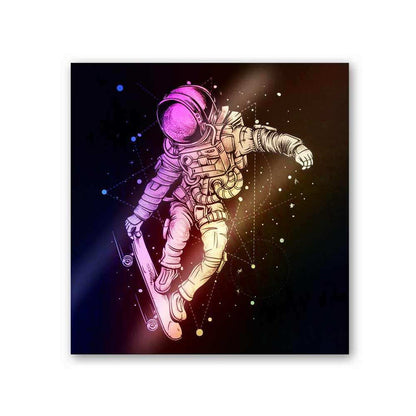 Space Surfing Holographic Stickers - Holographic stickers | STICK IT UP