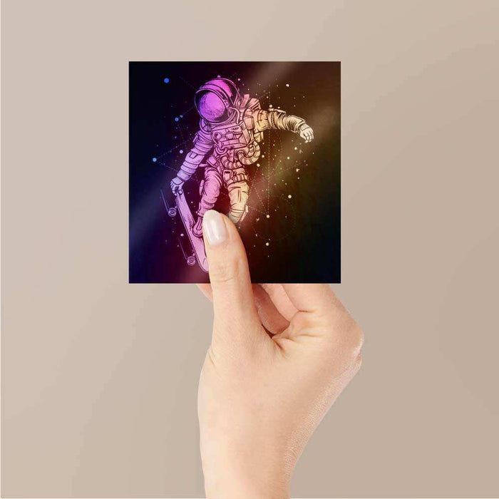 Space Surfing Holographic Stickers - Holographic stickers | STICK IT UP
