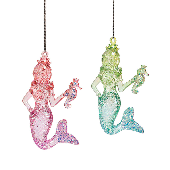 A set of Sparkle Mermaid ornaments.