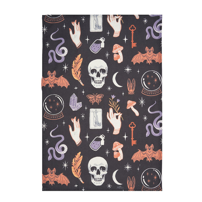 A Spooky Magic Printed Kitchen Towel.