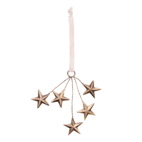 A Star Cluster Brass Ornament.