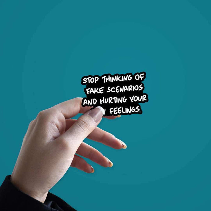 Stop thinking Sticker - Stickers | STICK IT UP