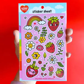 Strawbebby Sticker Sheet