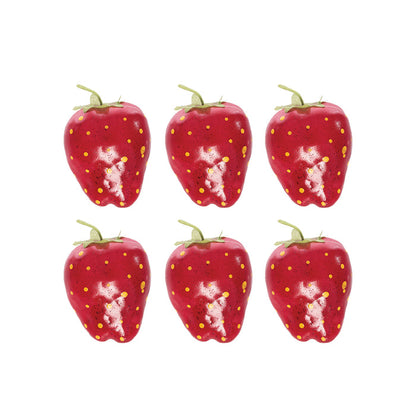 A set of Strawberry ornaments.
