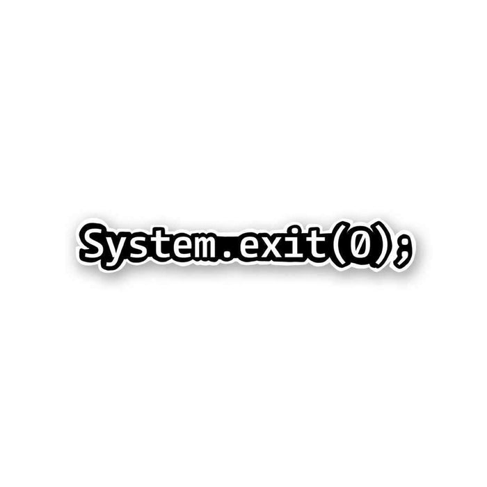 System Exit Sticker - Stickers | STICK IT UP