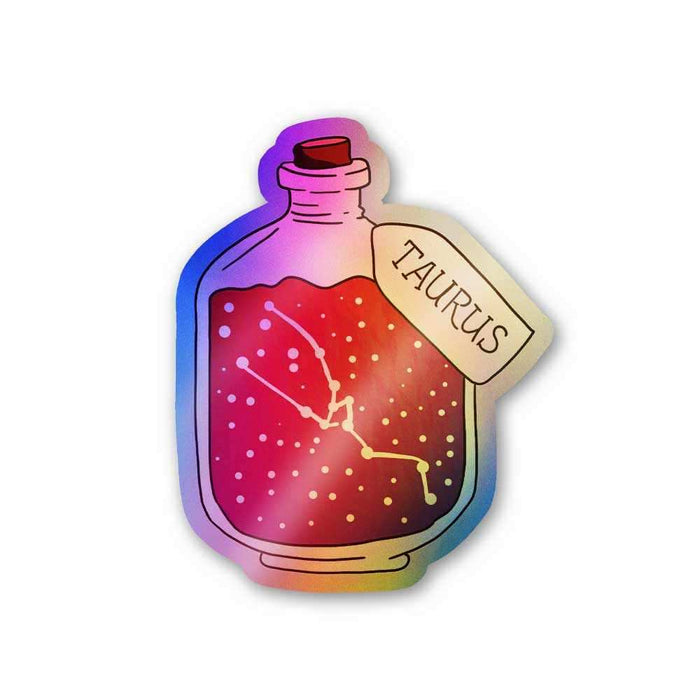 Taurus Holographic Stickers - Holographic stickers | STICK IT UP