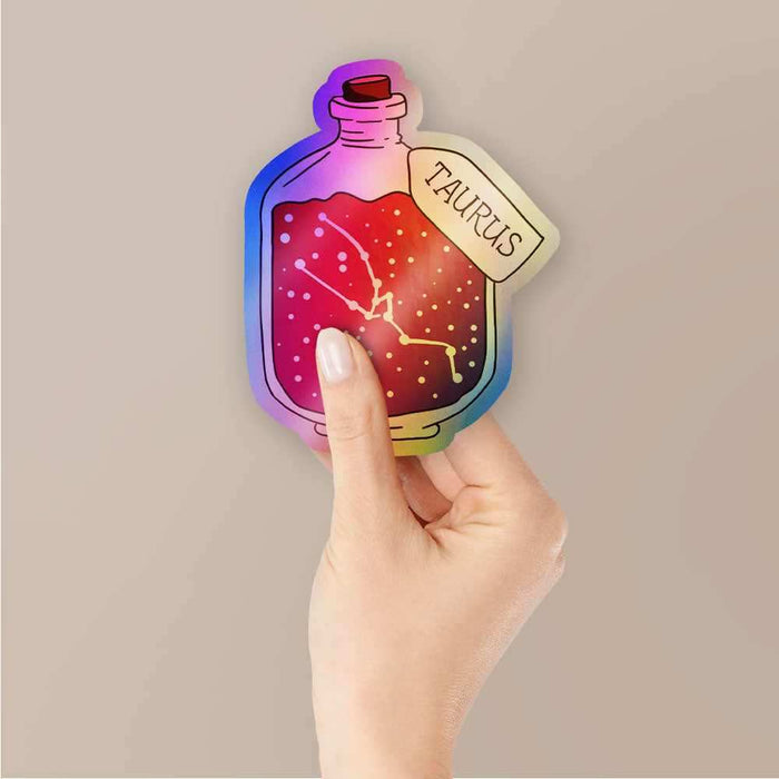 Taurus Holographic Stickers - Holographic stickers | STICK IT UP