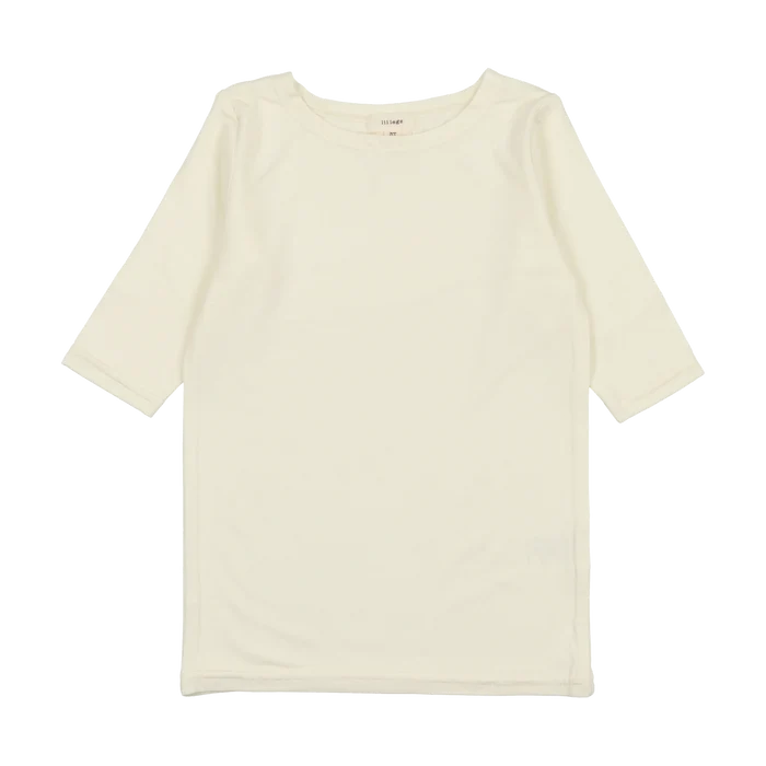 tee 3/4 bamboo - cream