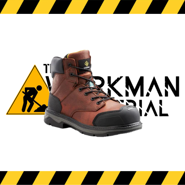Terra Patton 6-inch waterproof safety boot with aluminum toe.