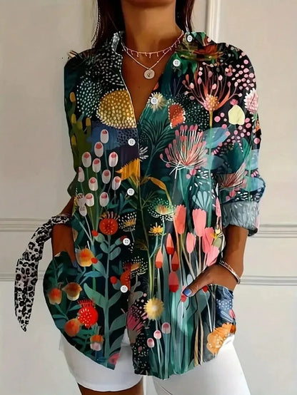 Terri™ | Colorful Blouse with Playful Print