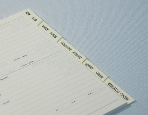 Text Block - Wine Journal Tabbed Set of Five