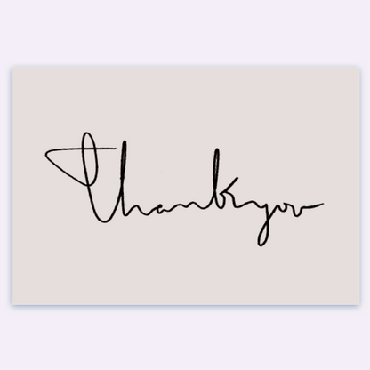 Thank you script