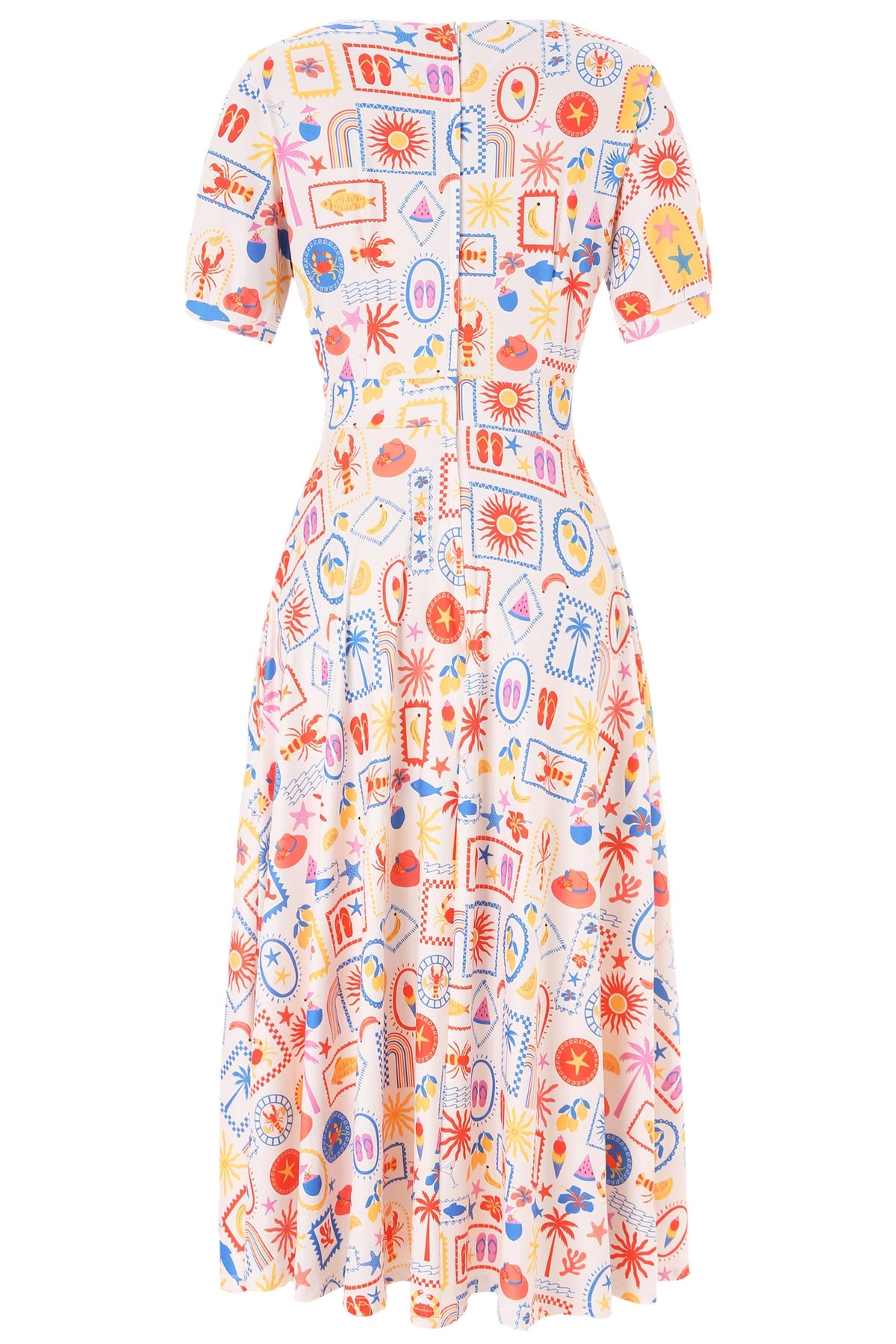 Julia Holiday Midi Dress In White