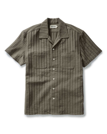 The Conrad Shirt in Fatigue Olive Dobby
