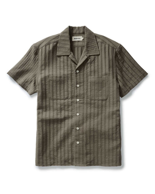 The Conrad Shirt in Fatigue Olive Dobby