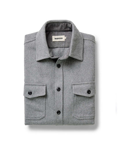 The CPO Shirt in Heather Ash Twill