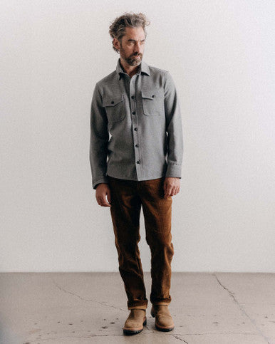 The CPO Shirt in Heather Ash Twill