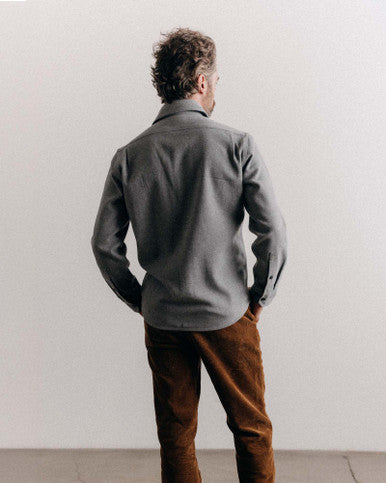 The CPO Shirt in Heather Ash Twill