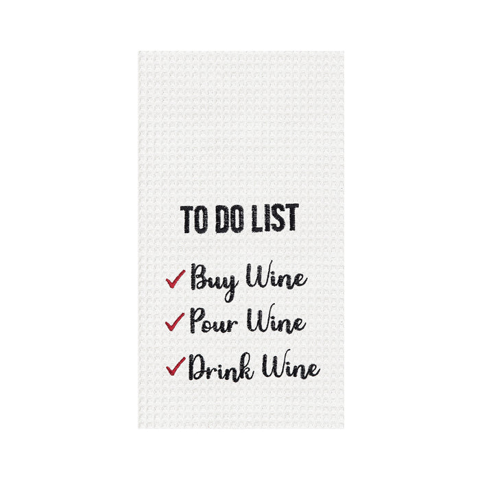 A To Do List Waffle Weave Kitchen Towel.