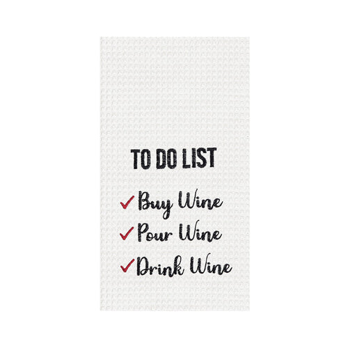 A To Do List Waffle Weave Kitchen Towel.
